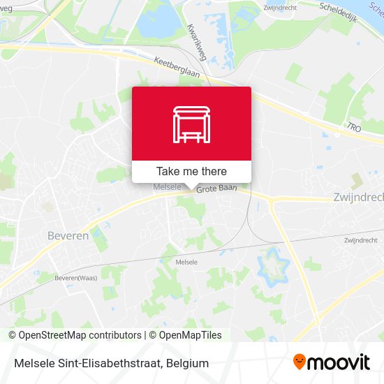 Melsele Sint-Elisabethstraat map