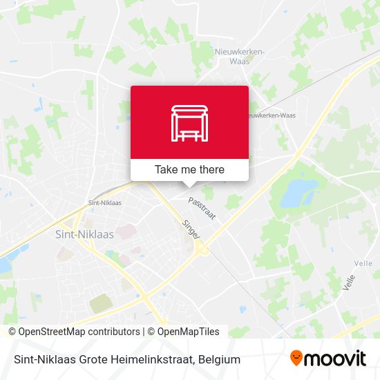 Sint-Niklaas Grote Heimelinkstraat plan