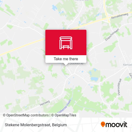 Stekene Molenbergstraat map