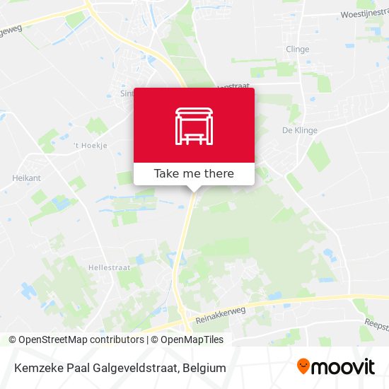 Kemzeke Paal Galgeveldstraat plan