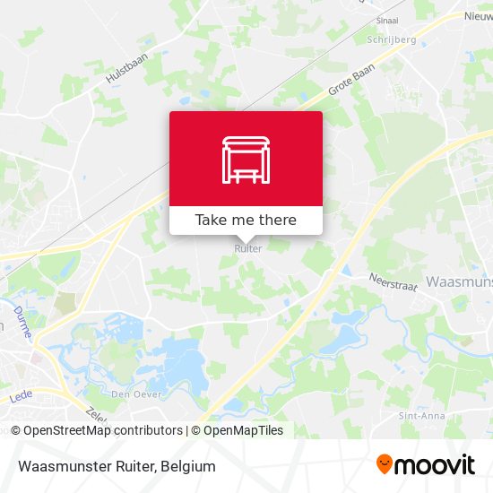 Waasmunster Ruiter map