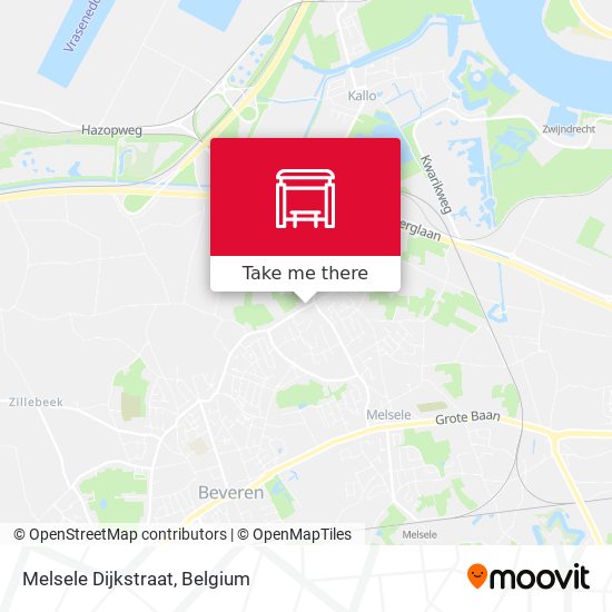 Melsele Dijkstraat map