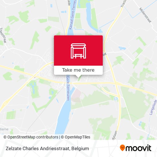 Zelzate Charles Andriesstraat map