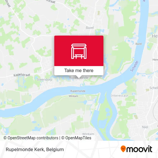 Rupelmonde Church map