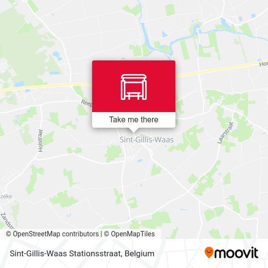 Sint-Gillis-Waas Stationsstraat map