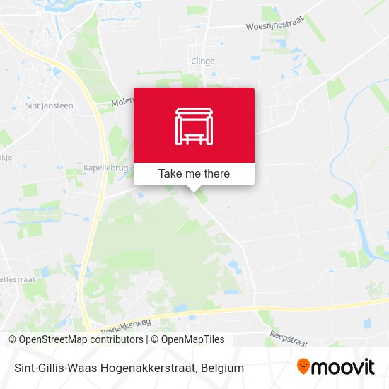 Sint-Gillis-Waas Hogenakkerstraat plan