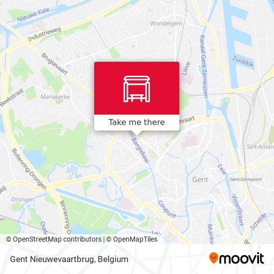 Gent Nieuwevaartbrug map