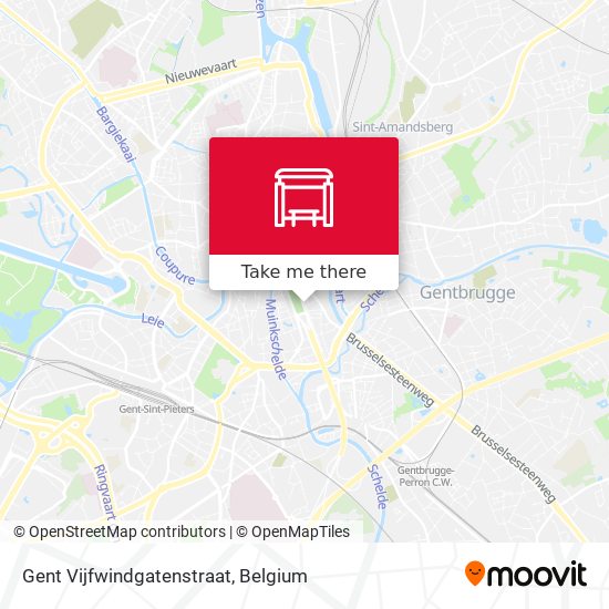 Gent Vijfwindgatenstraat plan