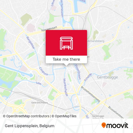 Gent Lippensplein map