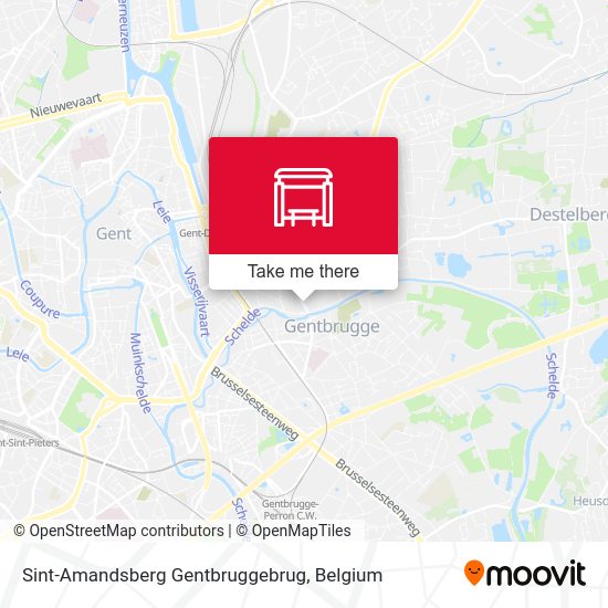 Sint-Amandsberg Gentbruggebrug map