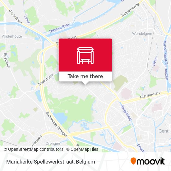Mariakerke Spellewerkstraat map