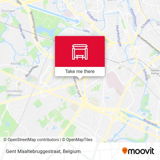 Gent Maaltebruggestraat map