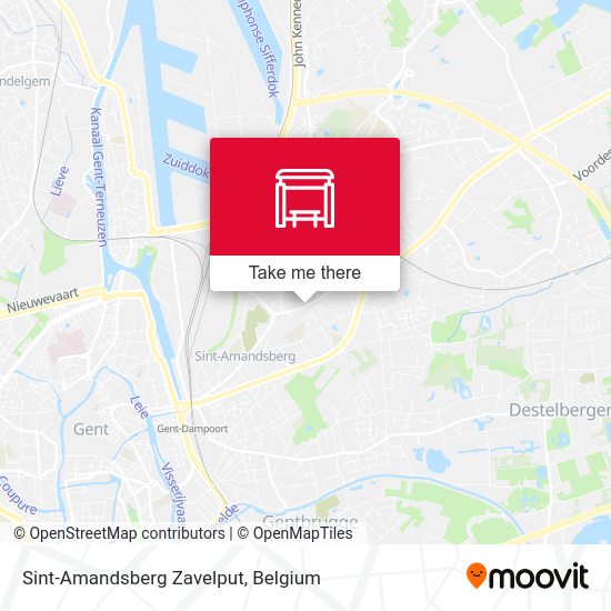 Sint-Amandsberg Zavelput map
