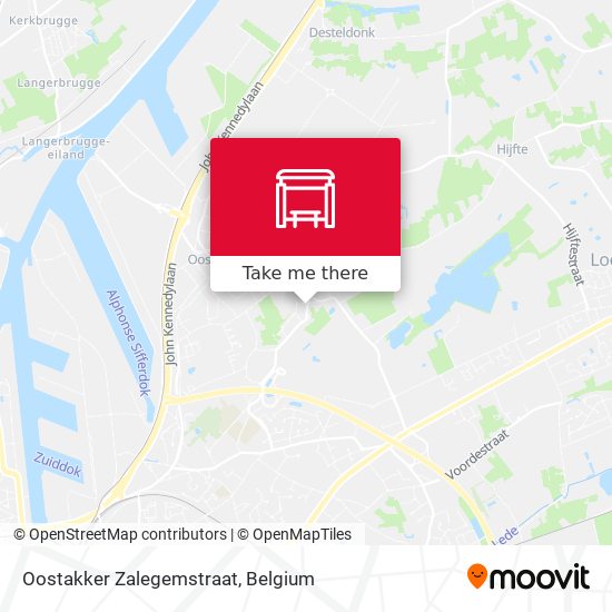 Oostakker Zalegemstraat map