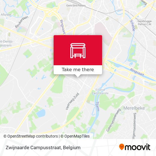 Zwijnaarde Campusstraat plan