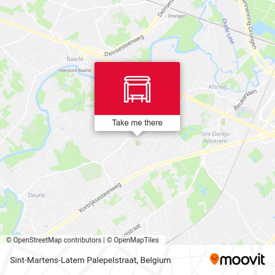 Sint-Martens-Latem Palepelstraat plan