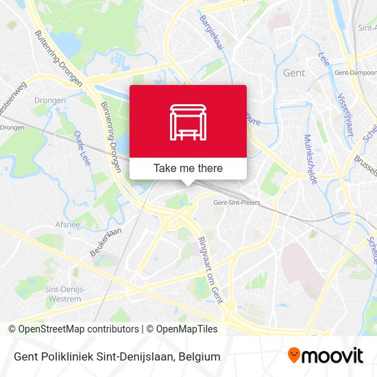 Gent Polikliniek Sint-Denijslaan plan