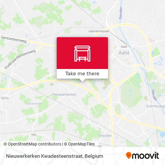 Nieuwerkerken Kwadesteenstraat map