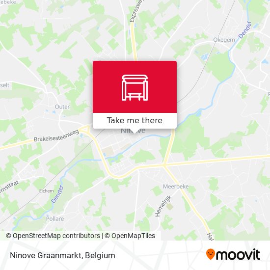 Ninove Graanmarkt map