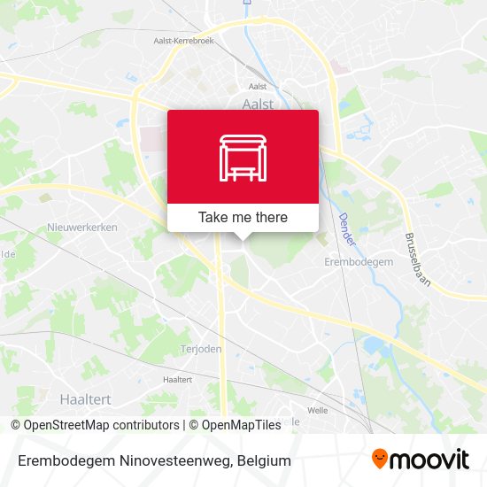 Erembodegem Ninovesteenweg map
