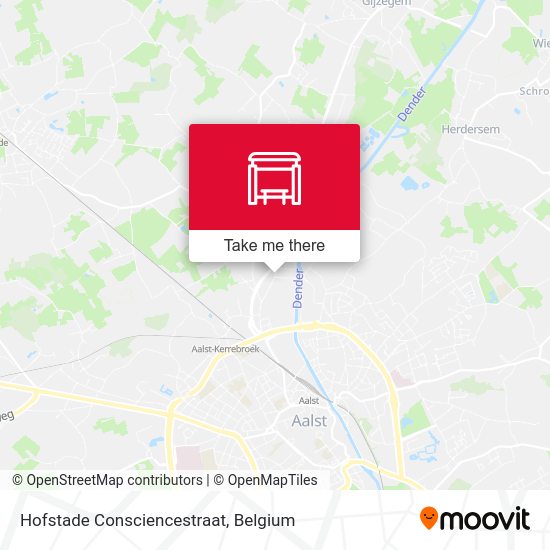 Hofstade Consciencestraat map