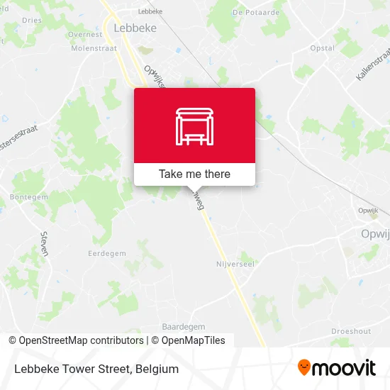 Lebbeke Tower Street map
