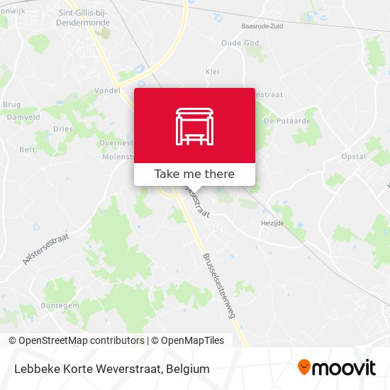 Lebbeke Korte Weverstraat plan