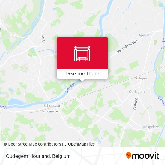 Oudegem Houtland map