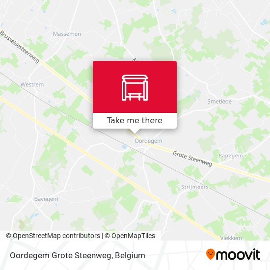 Oordegem Grote Steenweg map