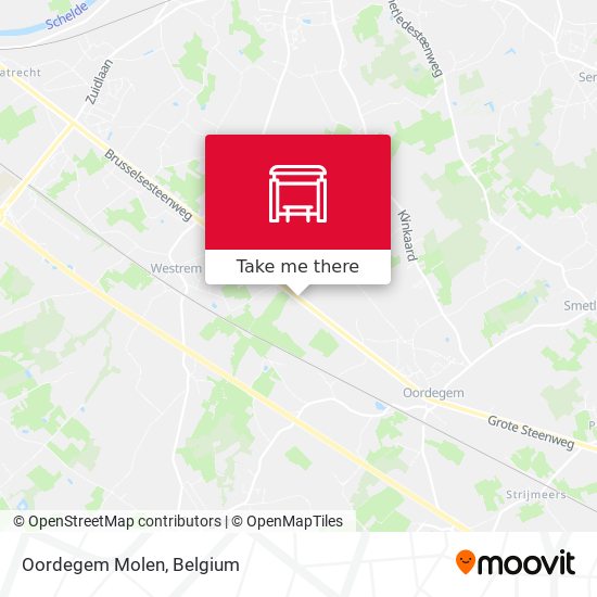 Oordegem Molen map