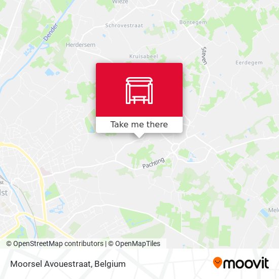 Moorsel Avouestraat map