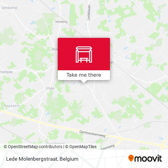 Lede Molenbergstraat map