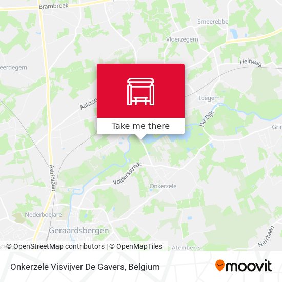 Onkerzele Visvijver De Gavers map