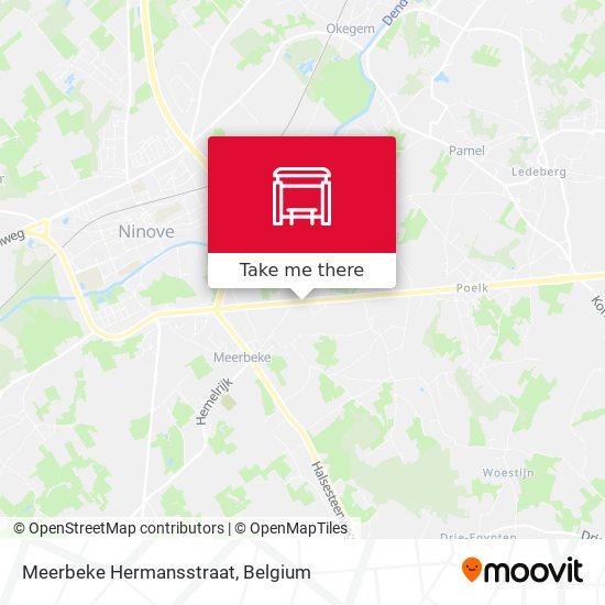 Meerbeke Hermansstraat map