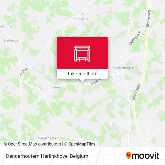Denderhoutem Herlinkhove map