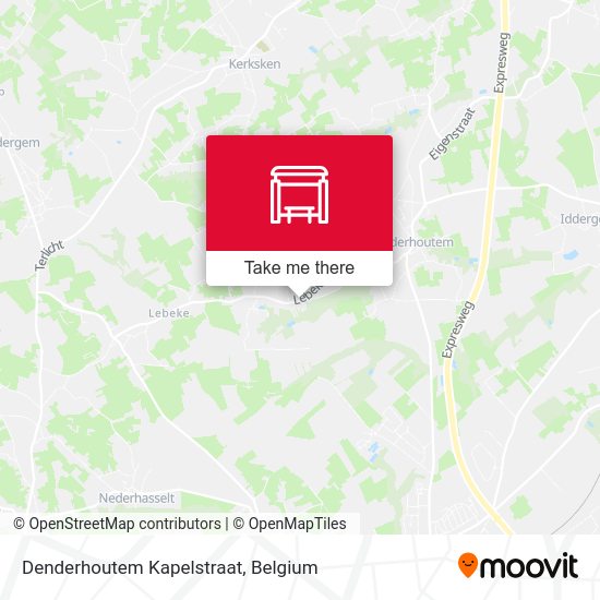 Denderhoutem Kapelstraat map