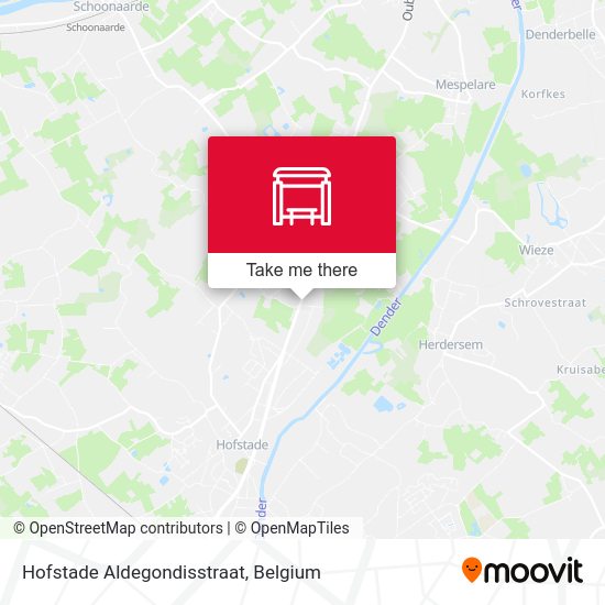 Hofstade Aldegondisstraat map