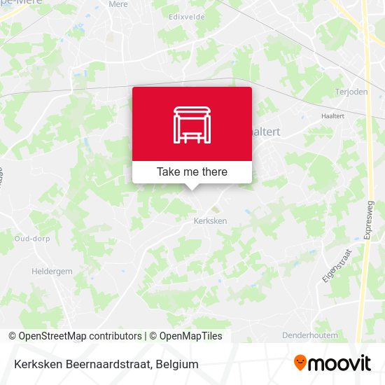 Kerksken Beernaardstraat map
