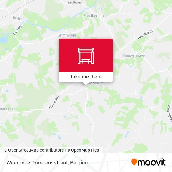 Waarbeke Dorekensstraat map