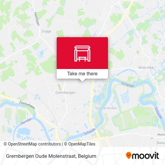 Grembergen Oude Molenstraat map