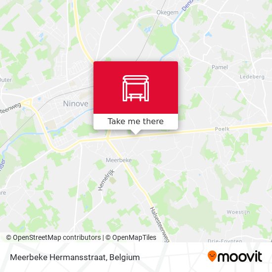 Meerbeke Hermansstraat map