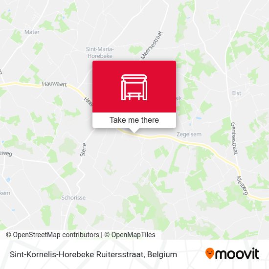 Sint-Kornelis-Horebeke Ruitersstraat map