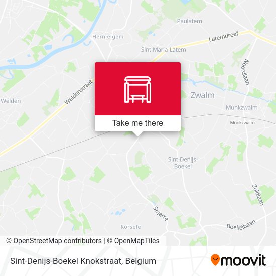 Sint-Denijs-Boekel Knokstraat plan