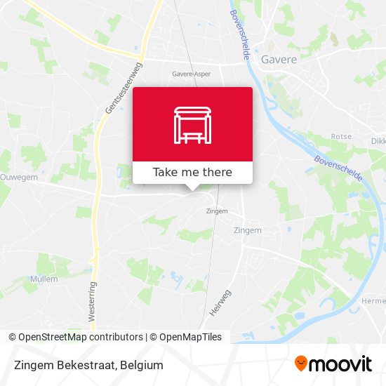 Zingem Bekestraat map