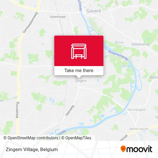 Zingem Village map