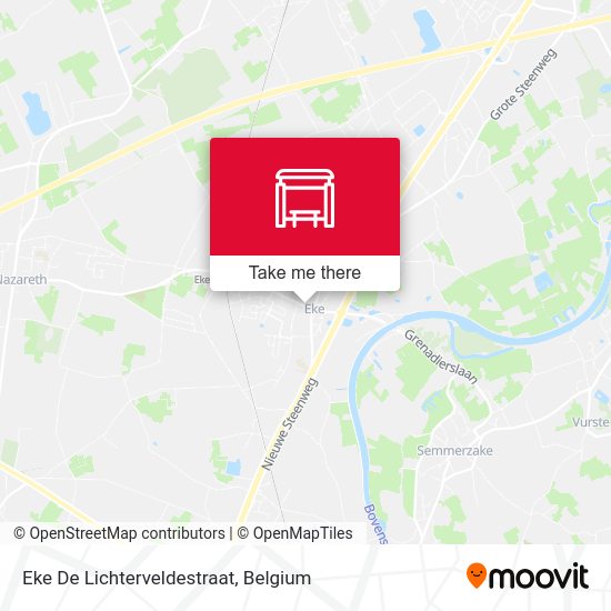 Eke De Lichterveldestraat map