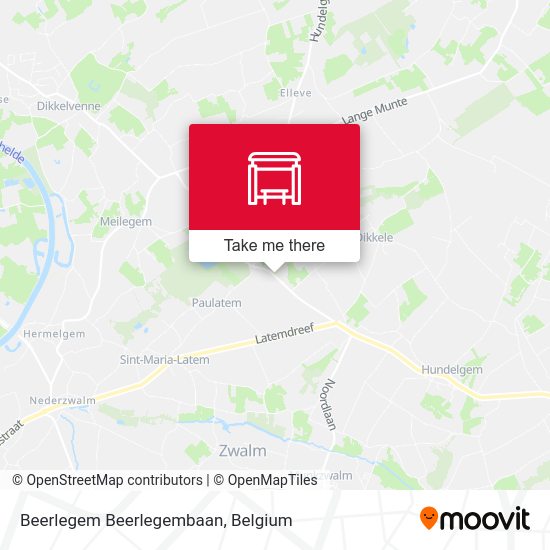 Beerlegem Beerlegembaan map