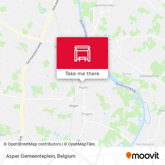 Asper Gemeenteplein map