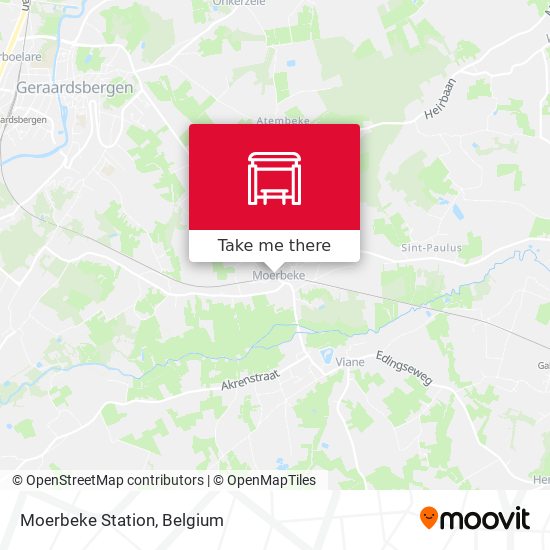 Moerbeke Station map