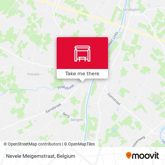 Nevele Meigemstraat map